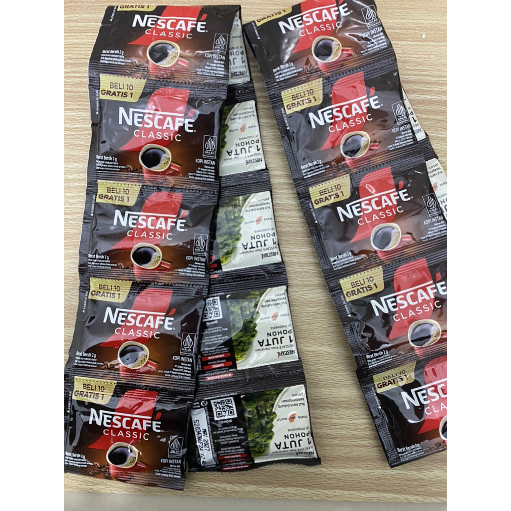 

NESCAFE CLASIC ISI 5 RENCENG BONUS 5 SASHET