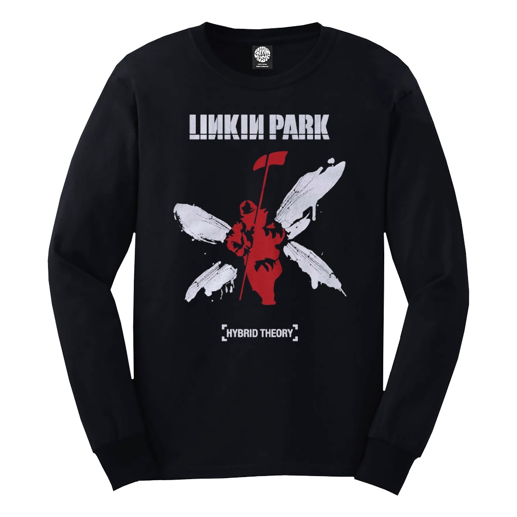 KAOS BAND BEST QUALITY, KAOS MUSIK, KAOS LINKIN PARK HYBRID LENGAN PANJANG -- PLASTISOL --