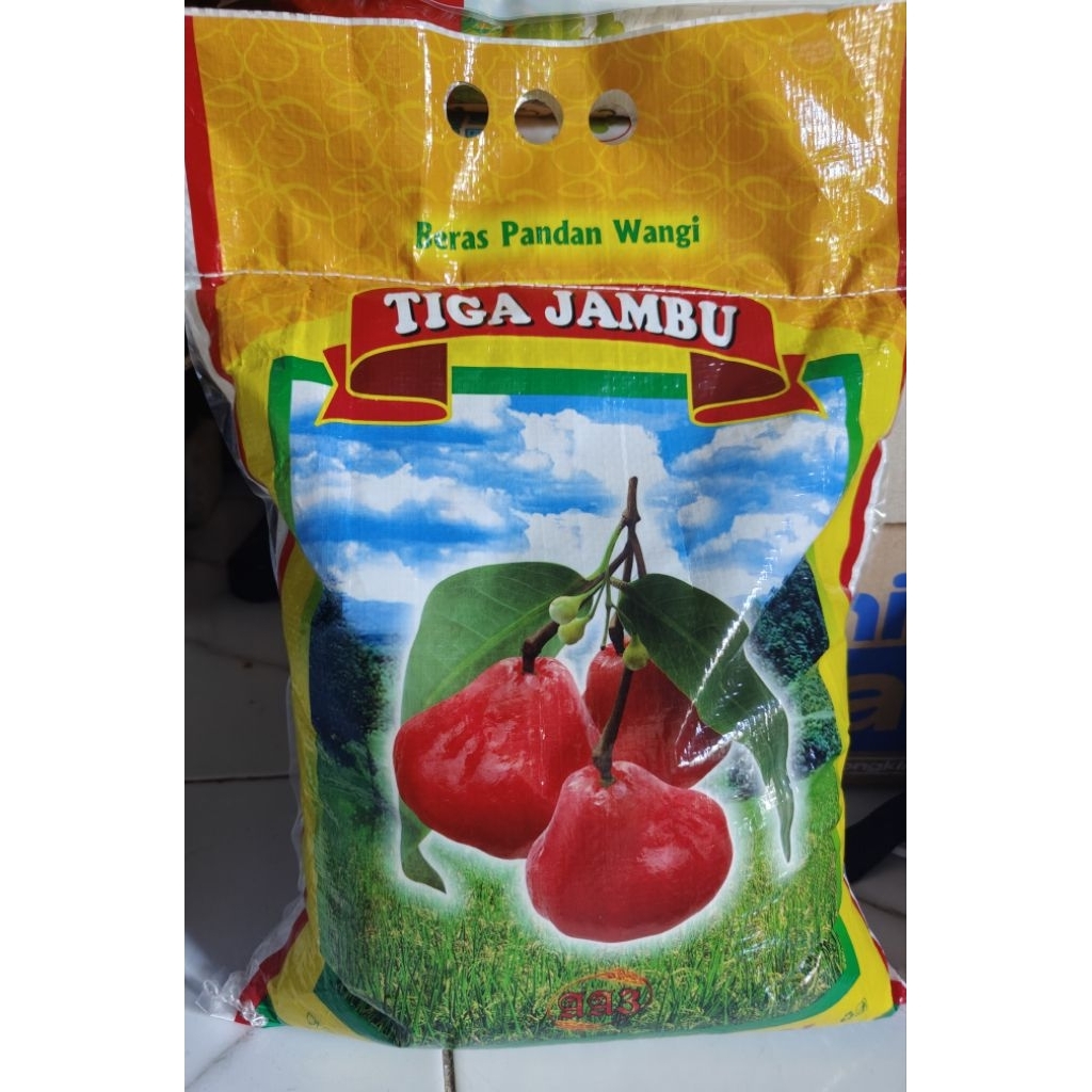 

Beras Tiga Jambu pandan wangi asli