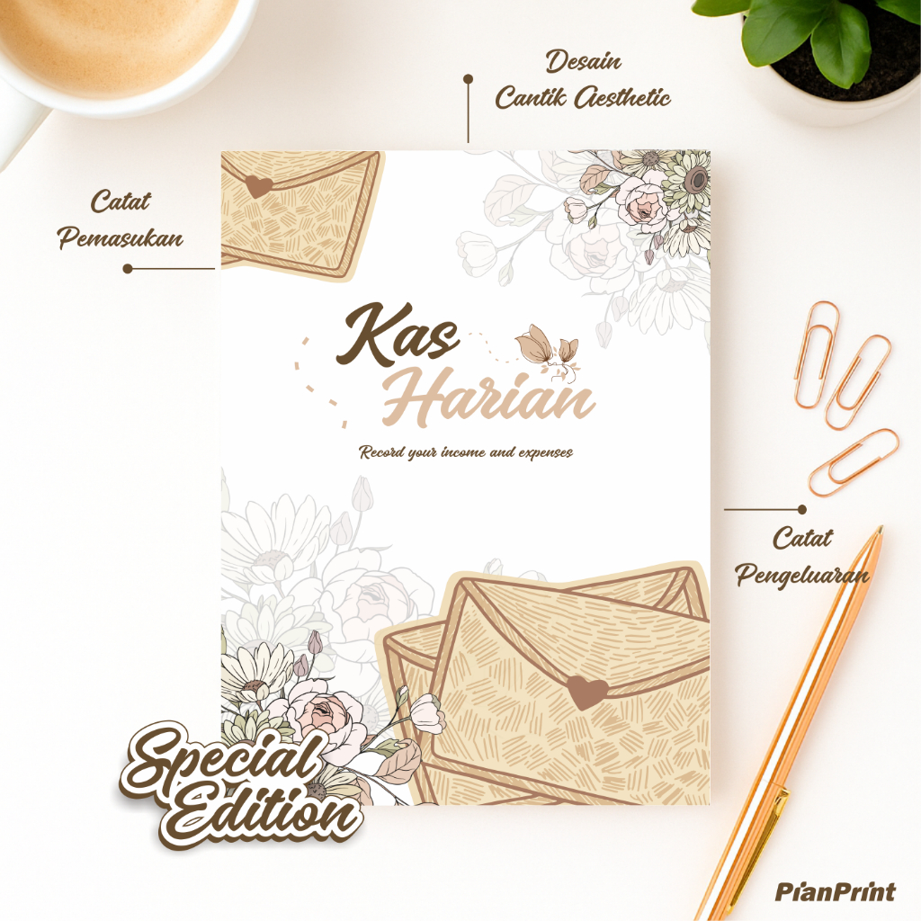 Buku Kas harian | Buku kas sekolah | Buku Kas Aesthetic | Buku kas cantik