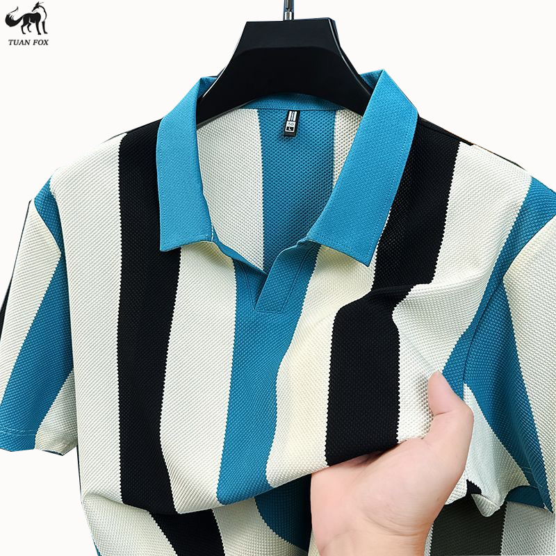 Tuan Fox Polo Shirt Pria baju polo cowok baju kerah pria  V-Neck kaos kerah polo original pria 100% 