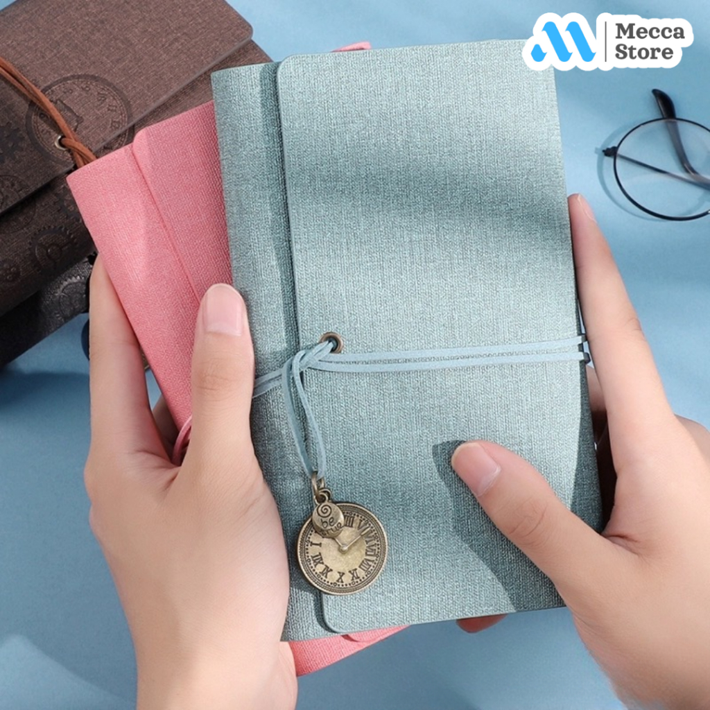 

Buku Jurnal Binder Leather Notebook A6 160 Page Grid Blank Line