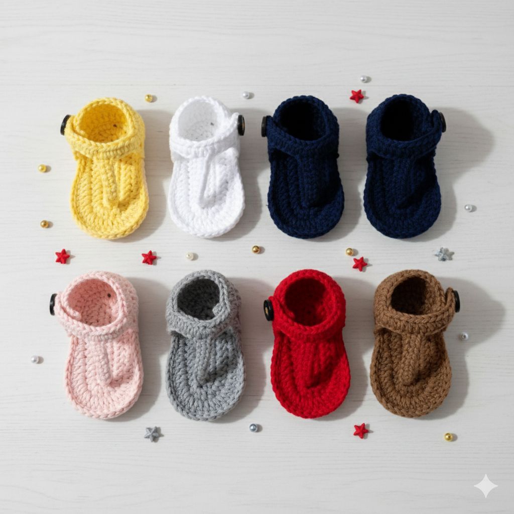 sepatu sandal rajut bayi cewek cowok