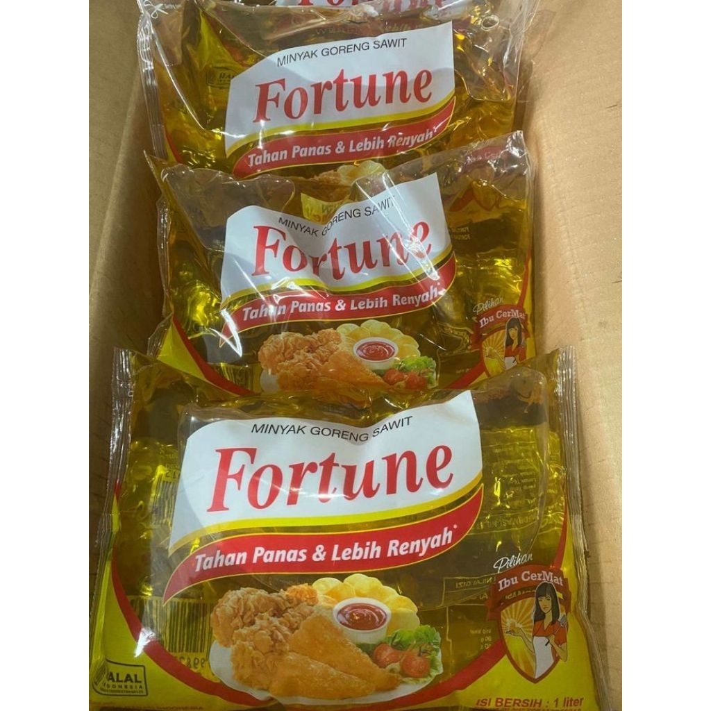 

(A2toserba)minyak goreng Fortune kemasan bantal isi 800 Mili liter murah