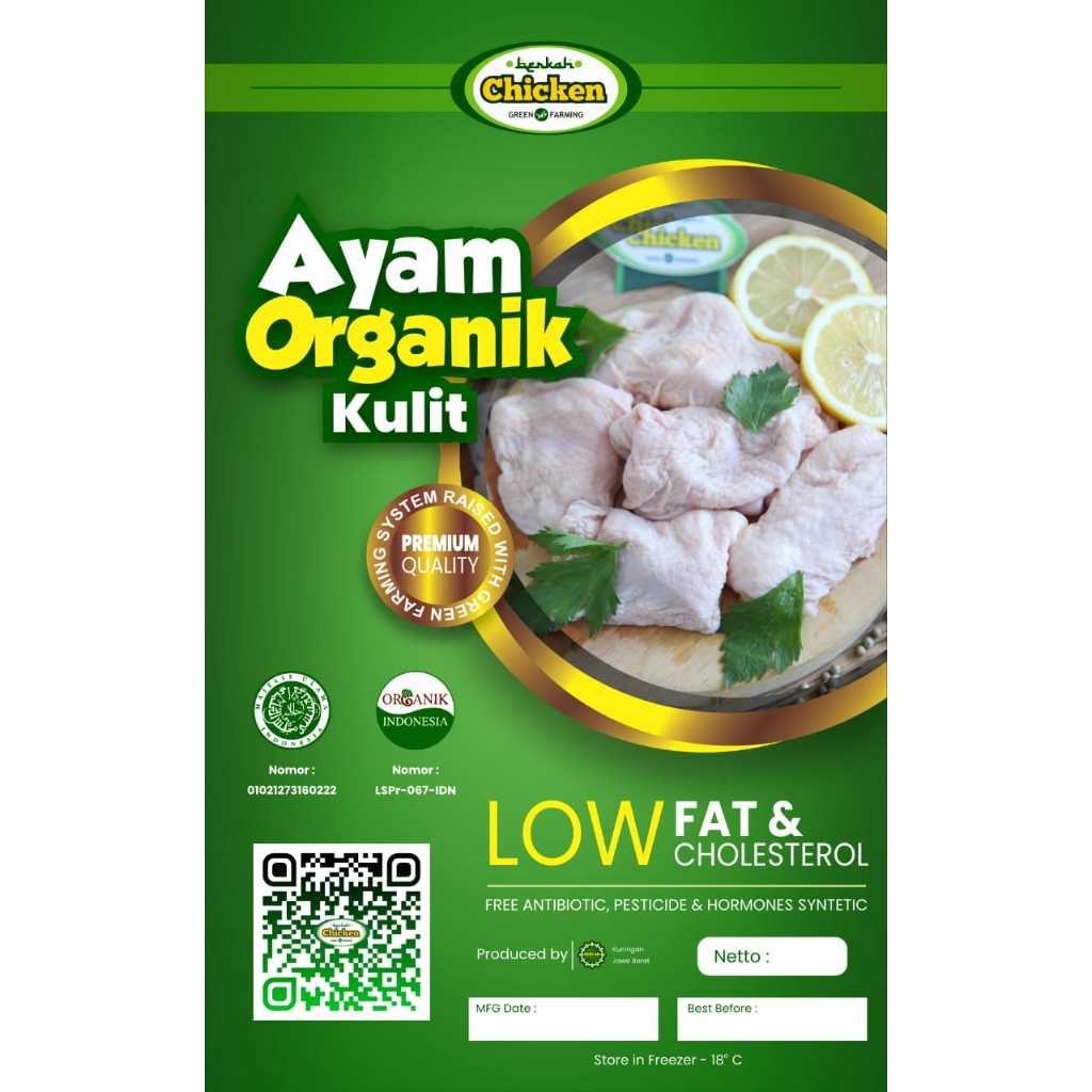 

Kulit Ayam Organik-Berkah Chicken-1kg