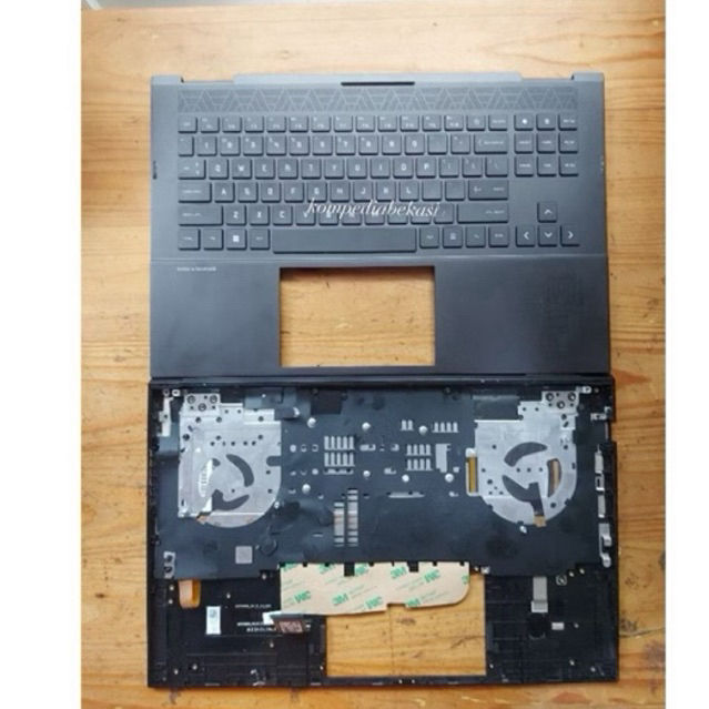 Casing Tengah Palmrest Laptop Hp Omen L6-C M57199-001 Black Keyboard Test Rusak Second non garansi