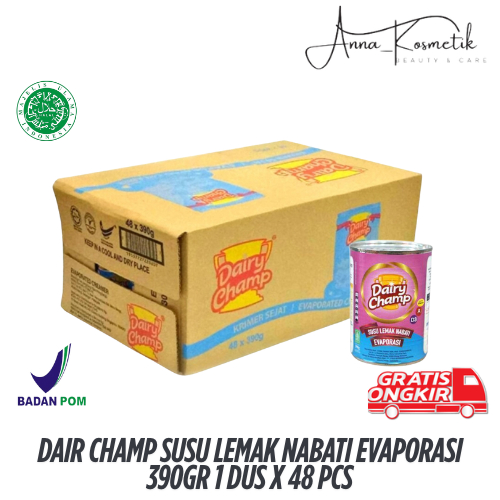 

Dairy Champ Susu Lemak Nabati Evaporasi 390gr 1 Dus x 48 pcs