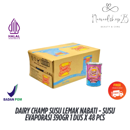 

Dairy Champ Susu Lemak Nabati - Susu Evaporasi 390gr 1 Dus x 48 Pcs