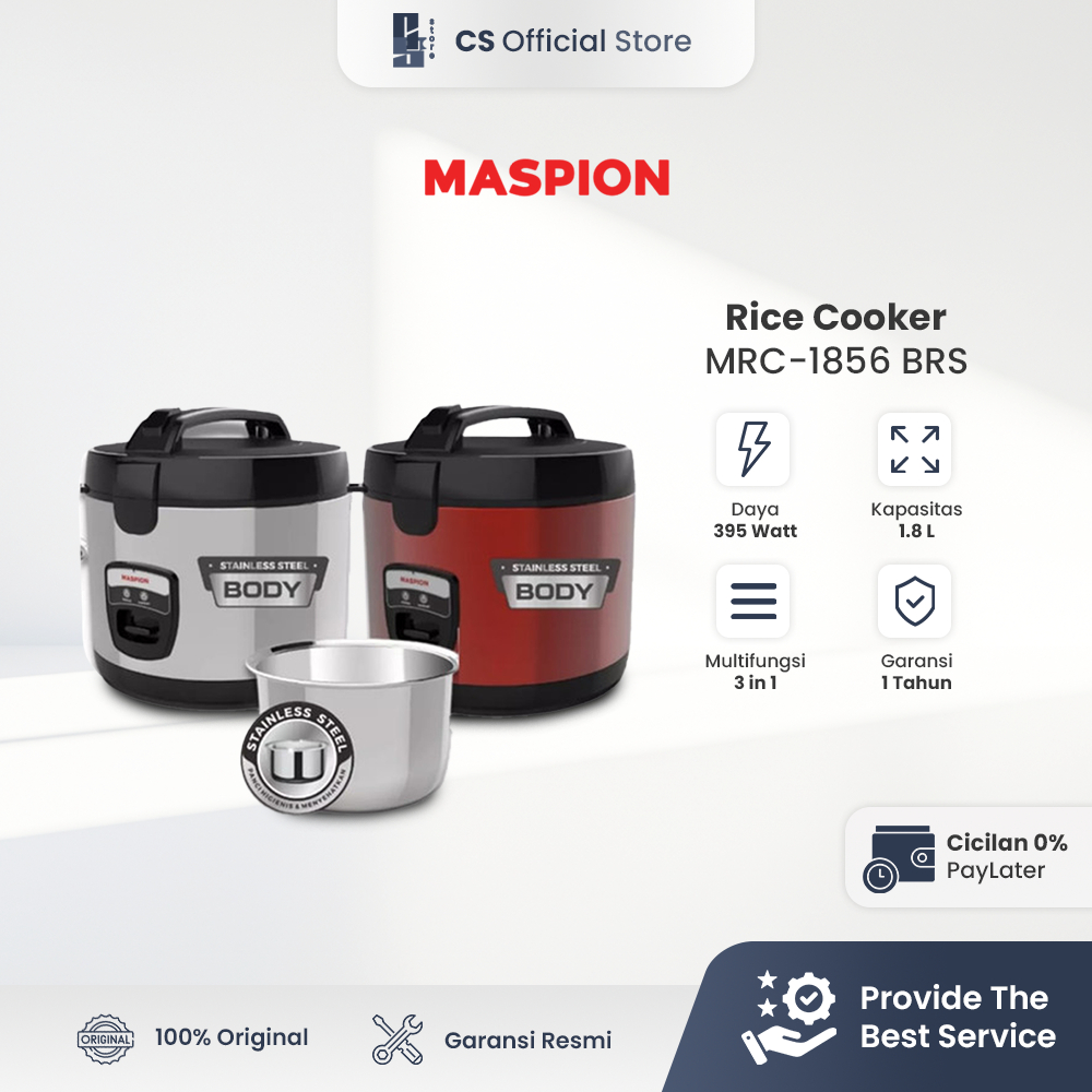 MASPION Rice Cooker Magic Com 1.8 Liter MRC-1856 BSS