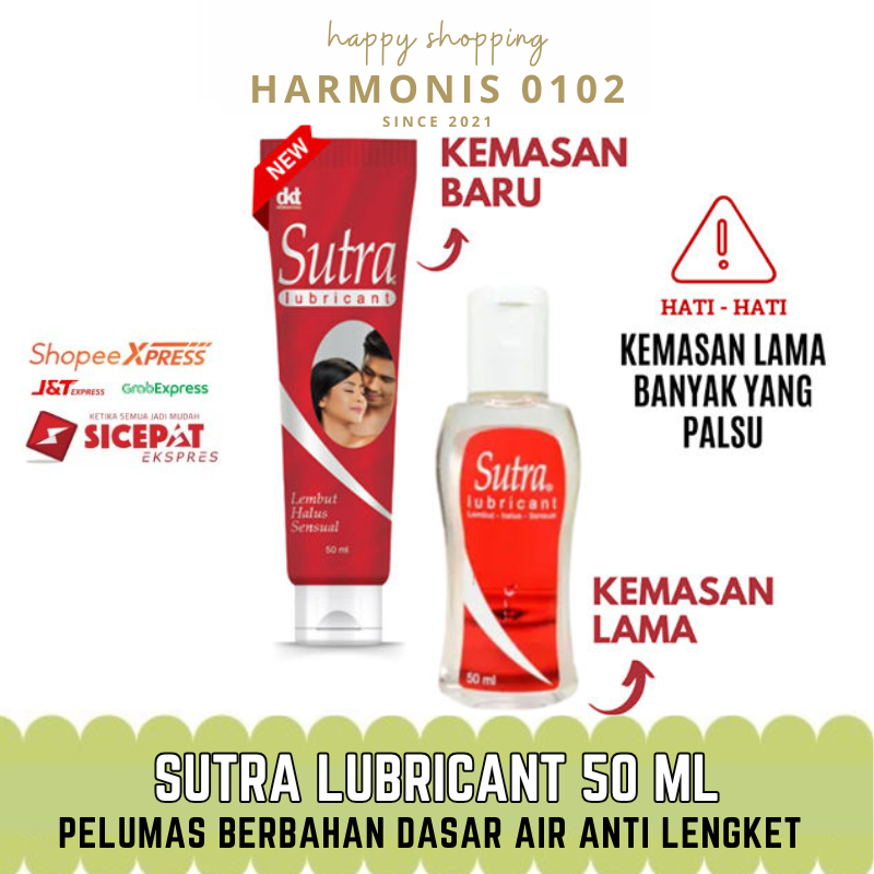 Sutra Lubricant 50 ml - Gel Pelumas Berbahan Dasar Air Anti Lengket Tahan Lama  - PRIVASI AMAN