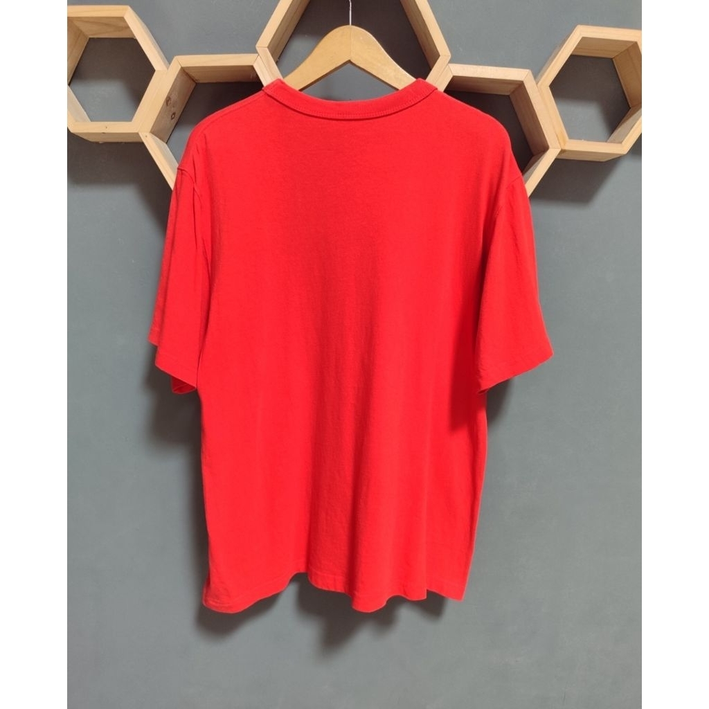 KAOS OBLONG KATUN GU UNIQLO OREN POLOS