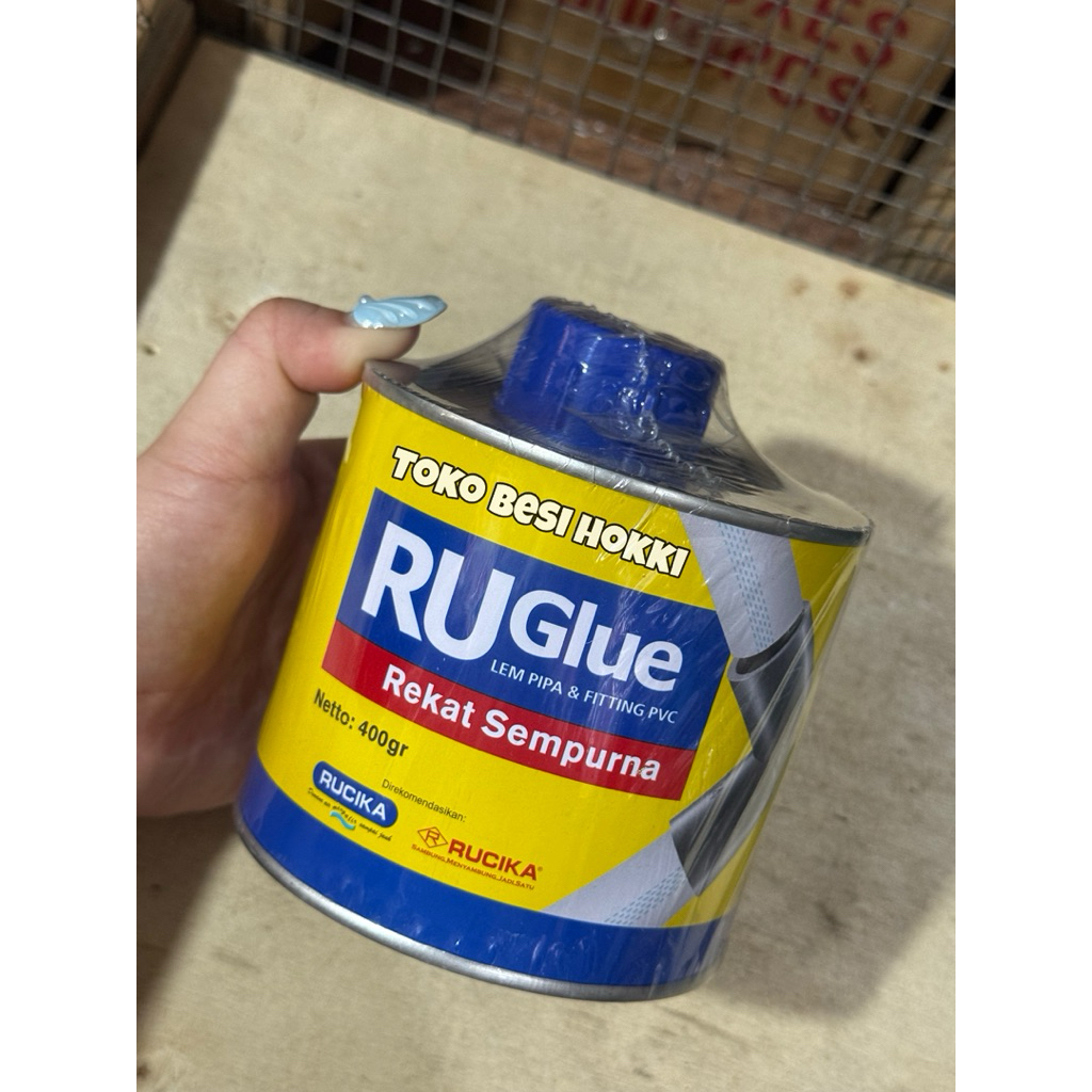 Lem Pipa PVC Ruglue 400 gr / Lem Pipa Rucika 400gr
