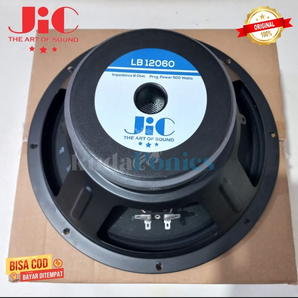 Speaker Woofer 12 Inch JIC LB12060 Original 500 Watt Impedance 8 Ohm Vc 2,5 inch