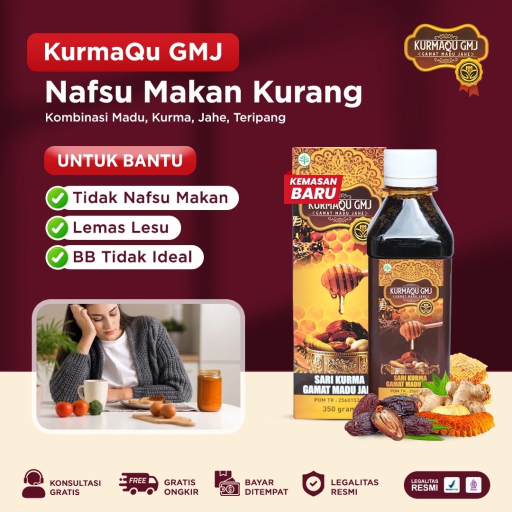 KURMAQU SARI KURMA - OBAT PENAMBAH NAFSU MAKAN - BERAT BADAN - PENGGEMUK BADAN 100% KURMA ASLI
