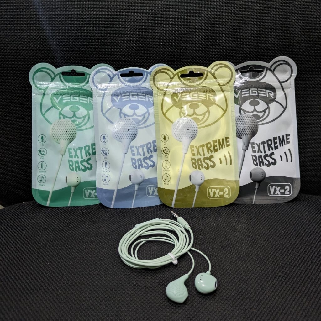 VEGER VX2 HANDSFREE EARPHONE EXTREME BASS