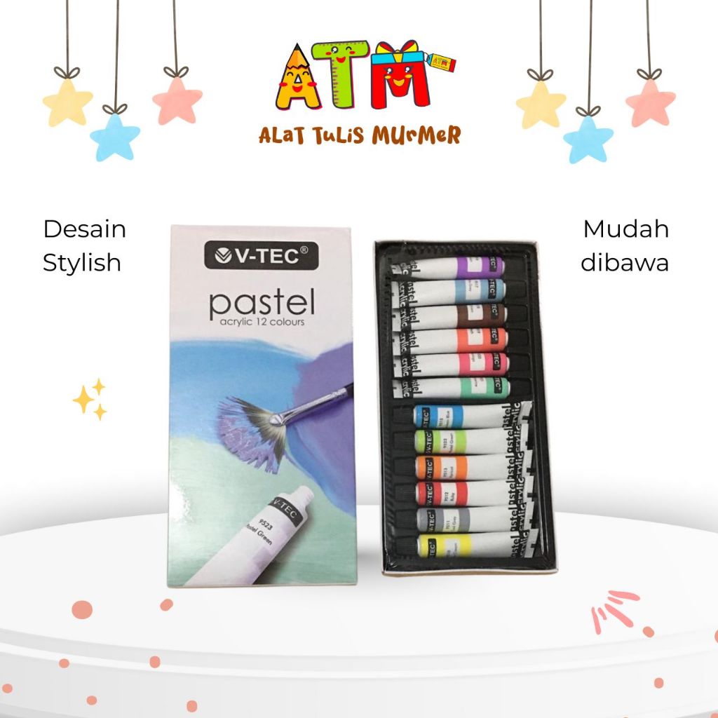 

Cat Akrilik/Acrylic Colour/Vtec Acylic 6ml Pastel, Metallic, Neon