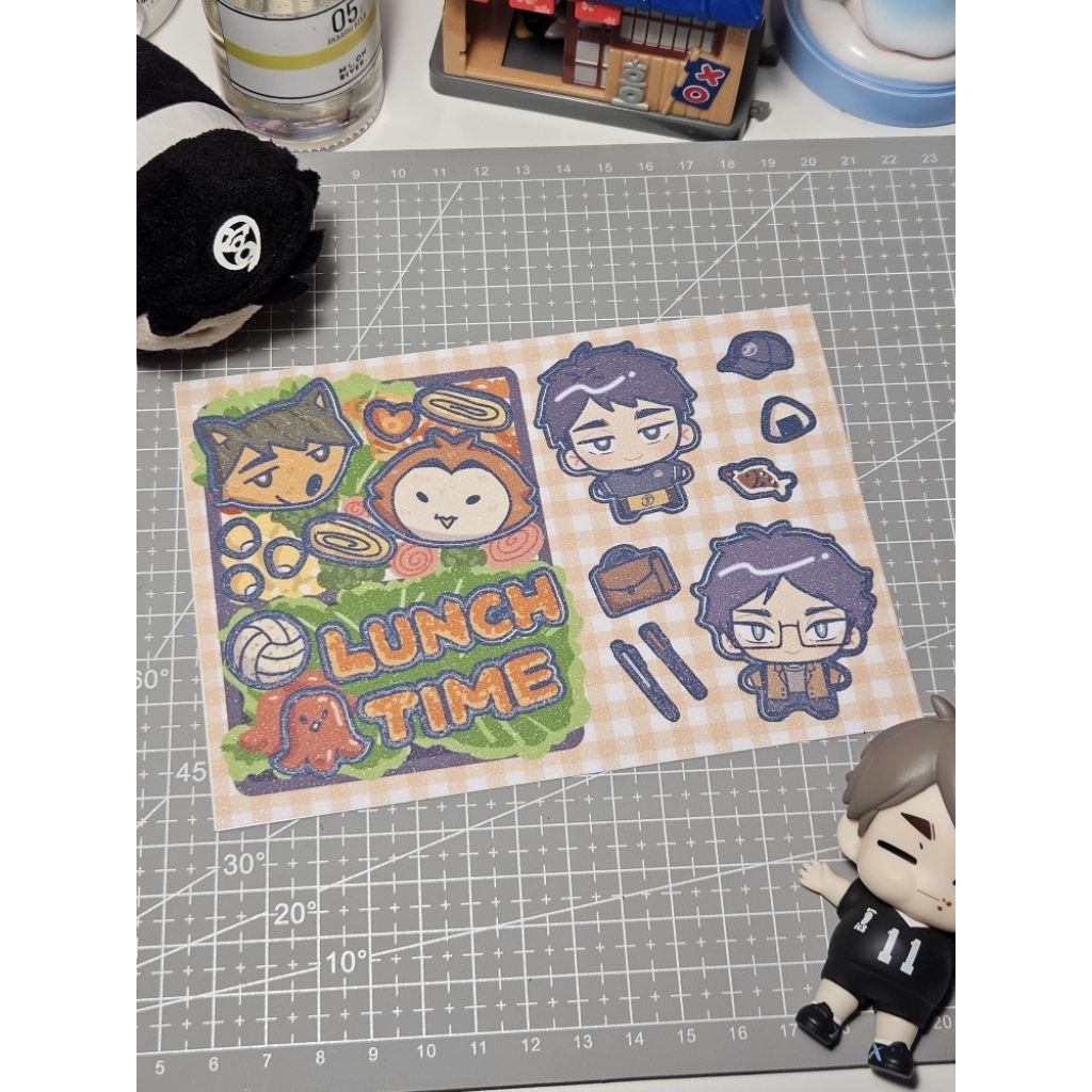 

Haikyuu!! Osamu Akaashi Sticker Sheet OsaAka