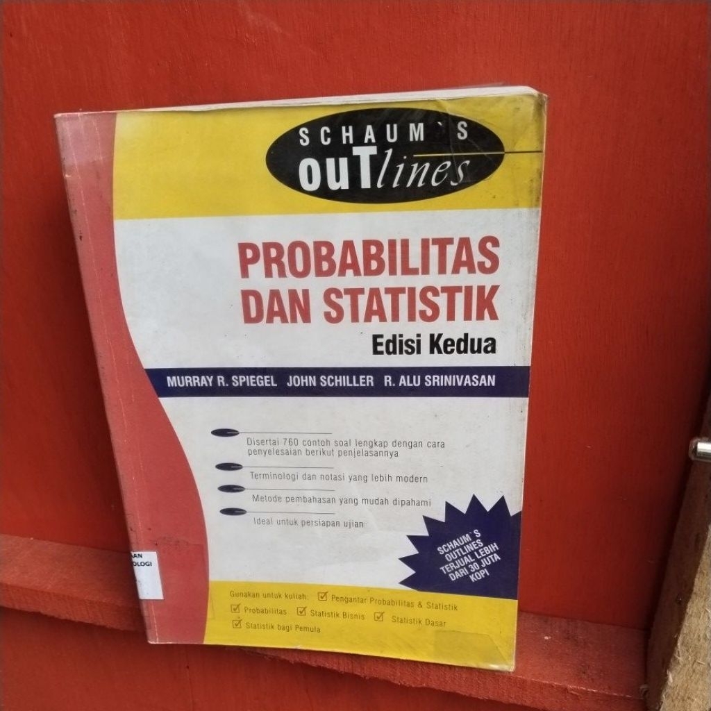 buku bekas original probabilitas dan statistik schaum