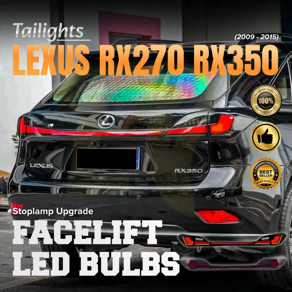 LEXUS RX270 RX350 (2009 - 2015) - LAMPU BELAKANG / STOP LAMP / STOPLAMP & TRUNKLID INCLUDE - MODIFIE