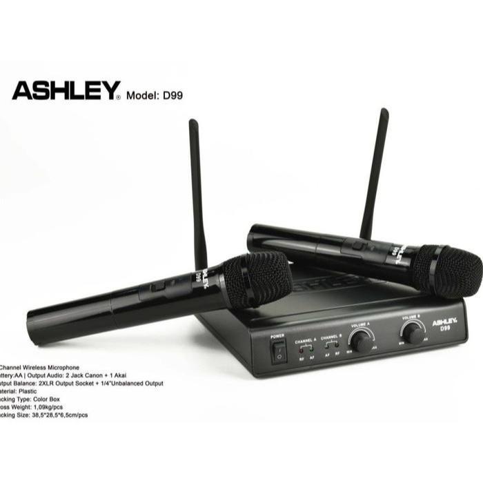 Mic Wireless Ashley D99 D 99 Microphone Ashley Original