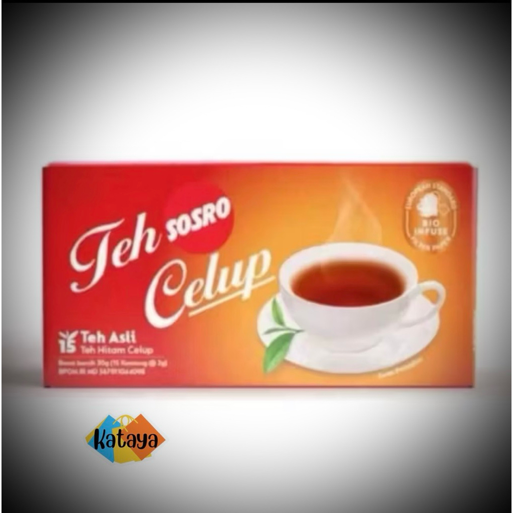 

Teh Sosro Celup Teh Hitam Box (isi 15 kantong)