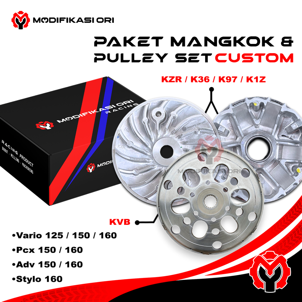 PULLEY PCX 160 RUMAH ROLLER VARIO 160 - ADV 160 Custom Racing ORI - PCX 160 UPGRADE KIRIAN CVT PCX 1