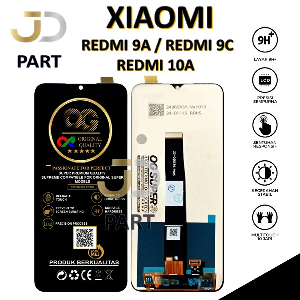 LCD TOUCHSCREEN XIAOMI REDMI 9A / REDMI 9C / REDMI 10A COMPLETE ORIGINAL 100% FULLSET
