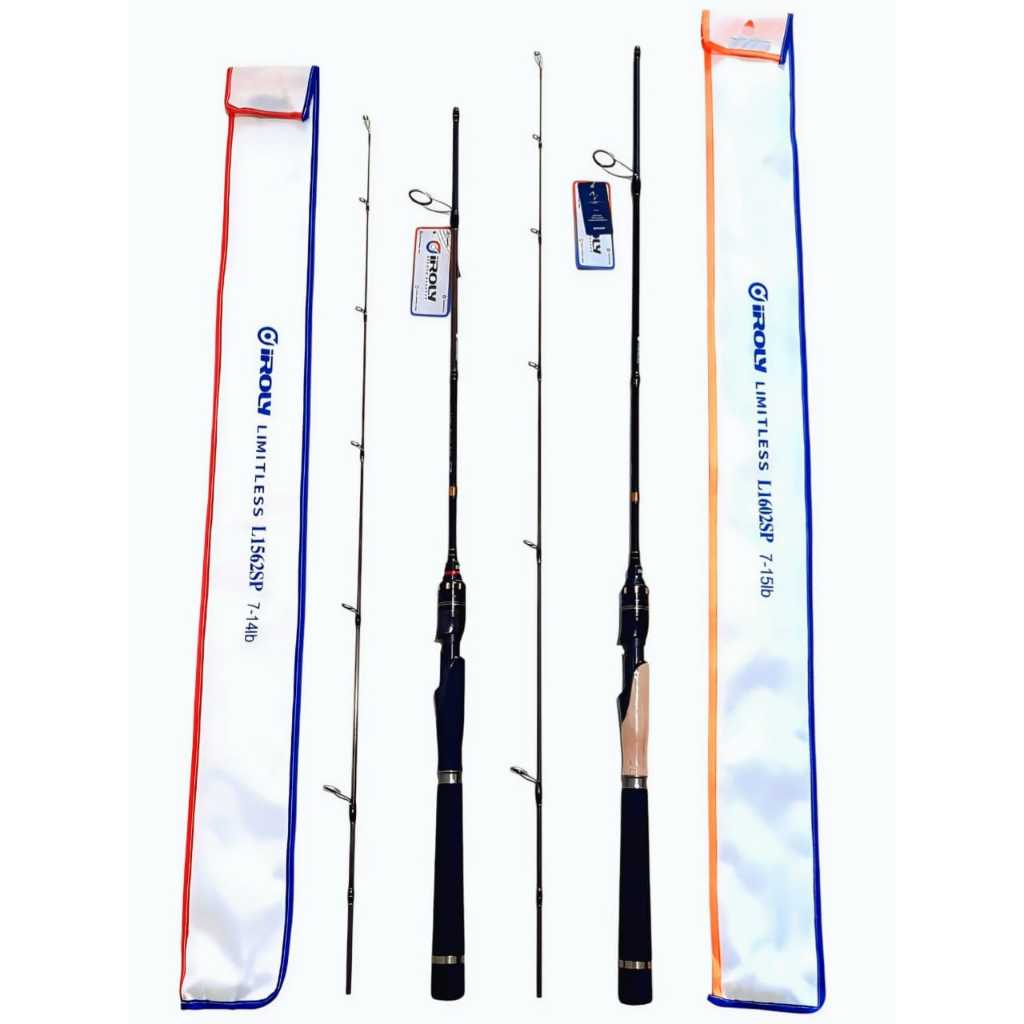 Joran Spinning IROLY LIMITLESS Panjang 180Cm Action 6-12Lbs Berbahan Carbon Solid Memiliki Type Gaga