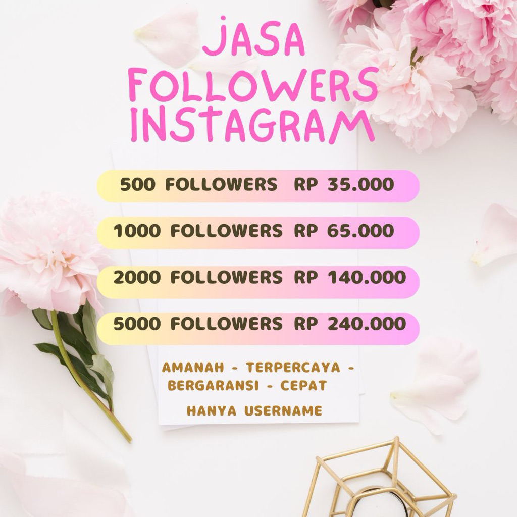 JASA TAMBAH FOLLOWERS INSTAGRAM | TAMBAH FOLLOWERS INSTAGRAM