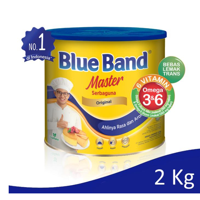 Blue Band Master Margarine 2kg | Blue Band Master Serbaguna 2kg