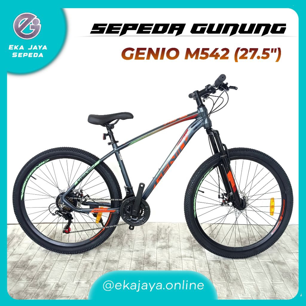 Sepeda Gunung / MTB Ukuran 27.5 Inch Merk GENIO M542 ALLOY