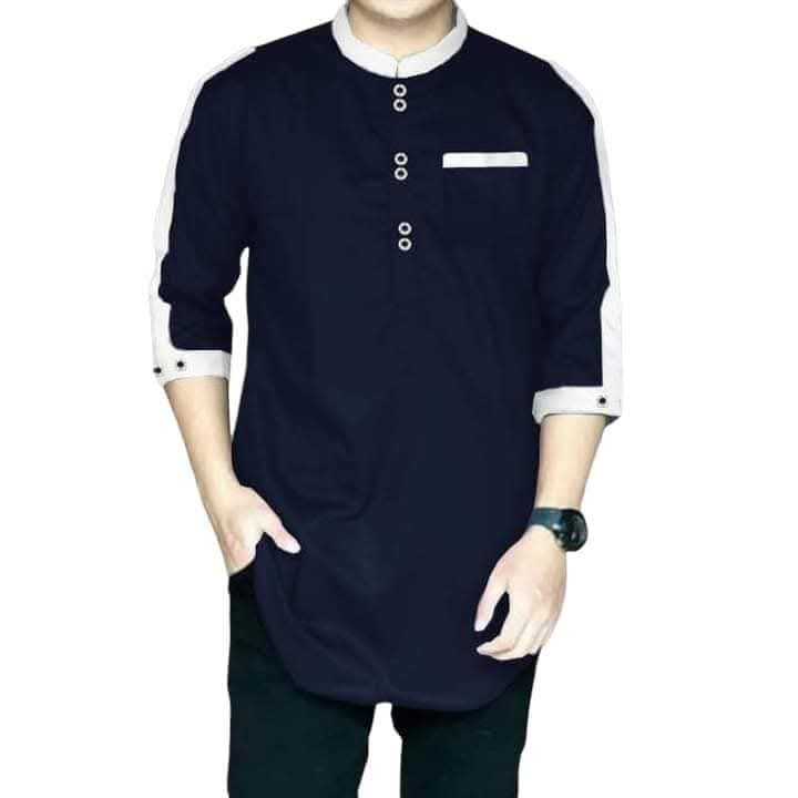 Baju Koko Pria Koko Zaka Lengan 3/4 – Nyaman & Stylish