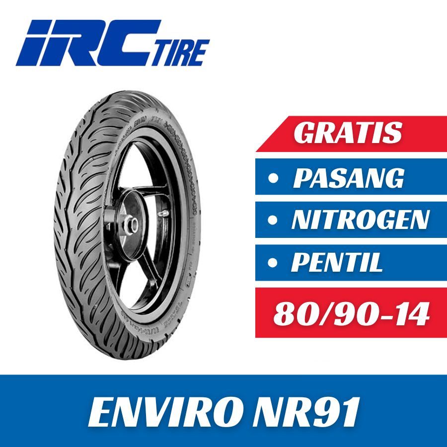 Ban Motor IRC Ring 14 IRC ENVIRO NR91 80/90-14 Tubeless