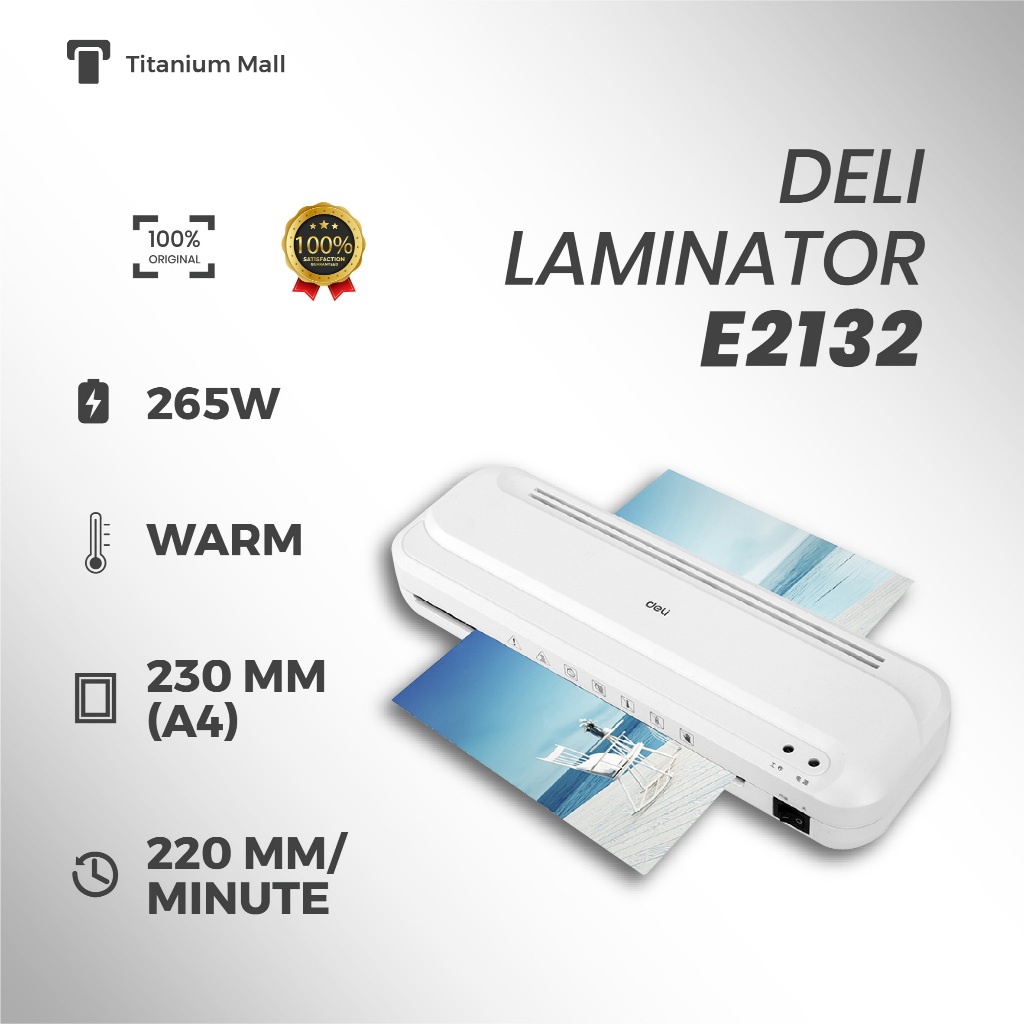 

Mesin Laminating DELI – Panas Cepat, Operasi Mudah, Cocok Presentasi & Proyek Kreatif