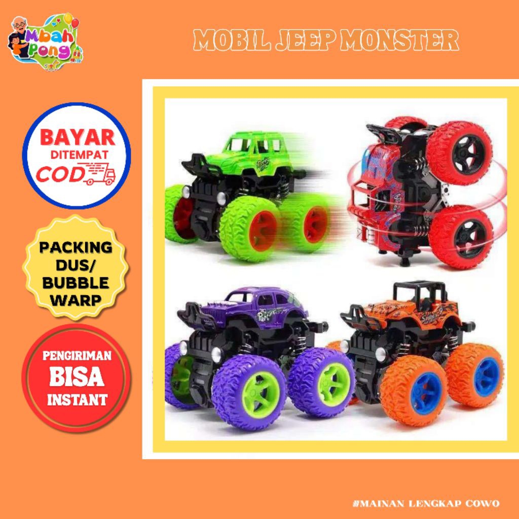 mainan mobil jeep monster zap