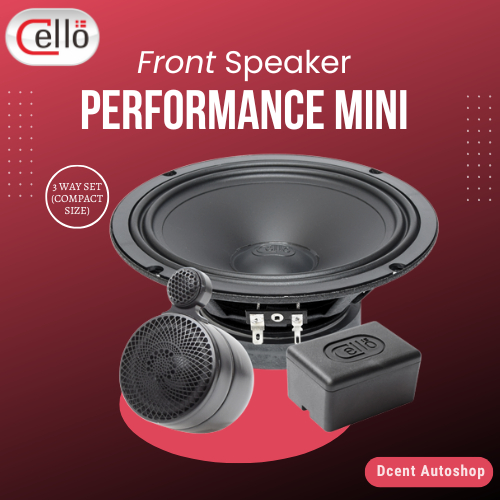 Speaker 3 Way Set Mobil - Speaker Performance Mini Cello - Front Speaker 3 Way Compact Size - Speake