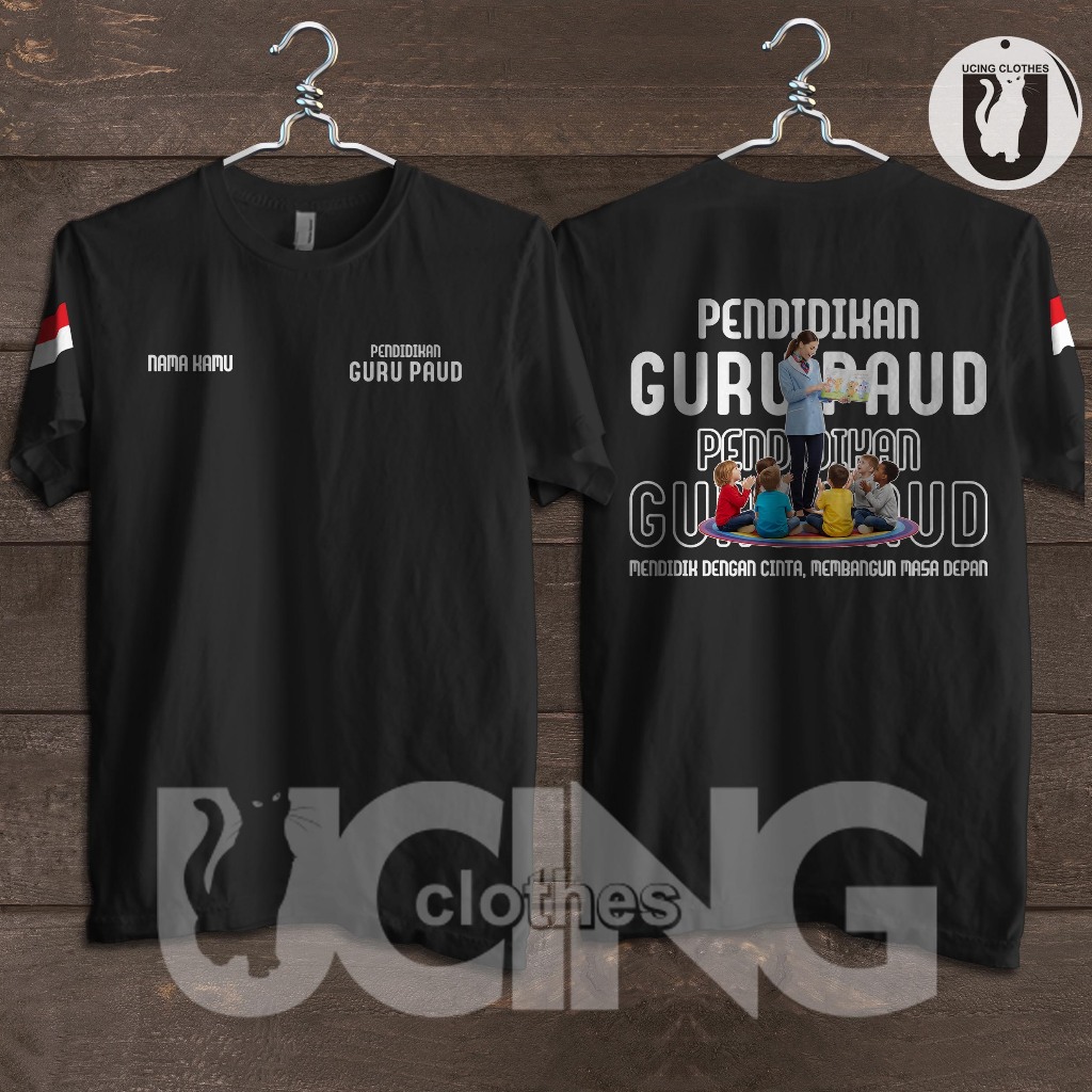 Kaos Baju Pendidikan Guru PAUD Gratis Nama Kaos Distro