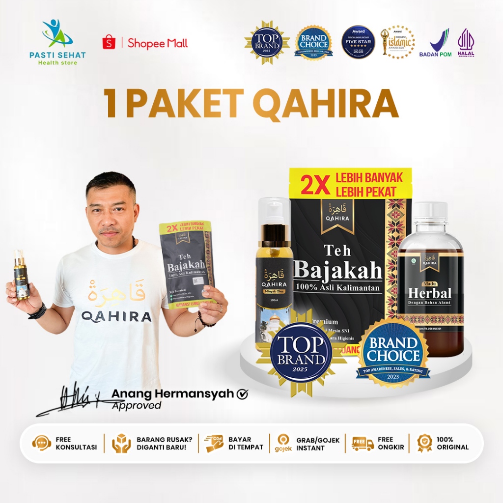 

Minyak Oles Qahira Original Madu dan Teh Obat Segala Penyakit Qahira Menyembuhkan Segala Penyakit