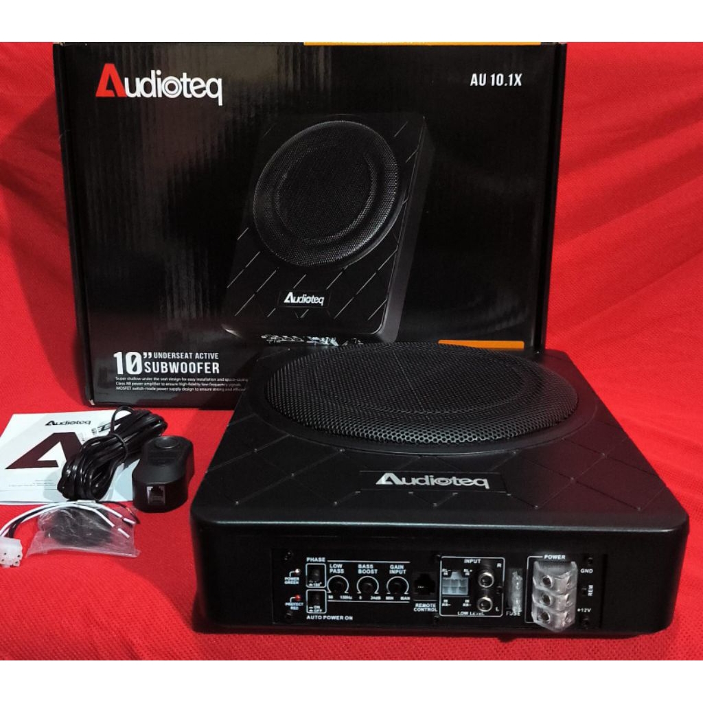 Subwoofer Kolong Aktif Audioteq AU 10.1 X - X Series Subwoofer Kolong Aktif | Audio mobil