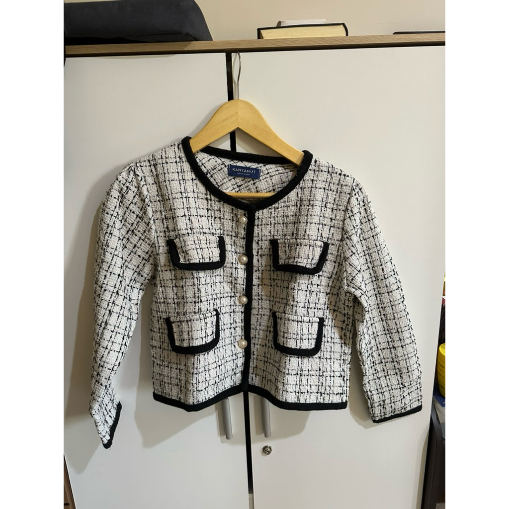 Preloved blazer tweed