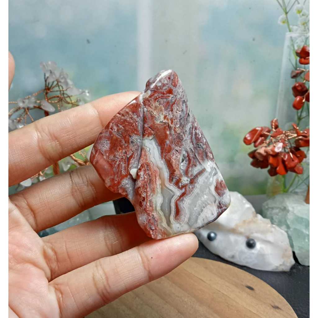 Batu Natural Mexico Agate pattern polished rough (3)