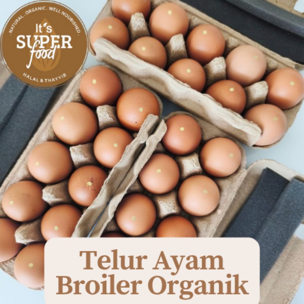 

Telur Ayam Broiler Organik isi 10 butir
