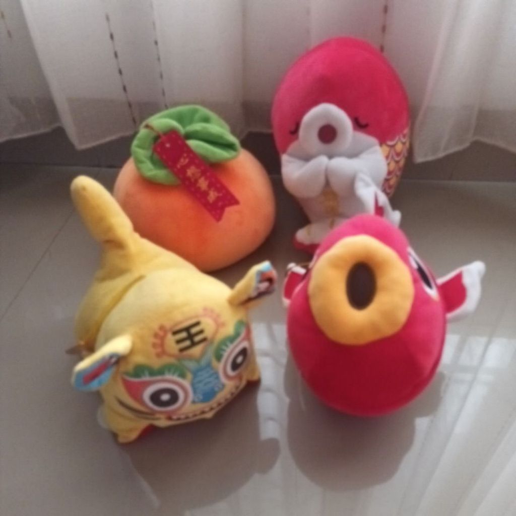 prelov paket boneka ikan barongsai jeruk imlek