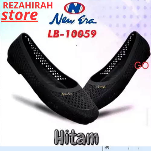 NEW ERA LB 10059 Sepatu Flat Karet Wanita Murah Original 36/37-40/41