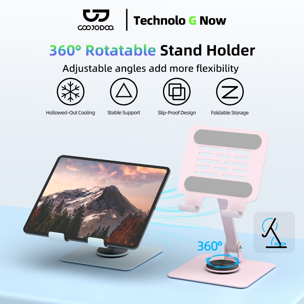 Goojodoq Tablet Stand Holder Aluminum alloy For iPad Pro 12.9/pro 11 /gen 7/gen8/gen'9 /10.2 mini6 3