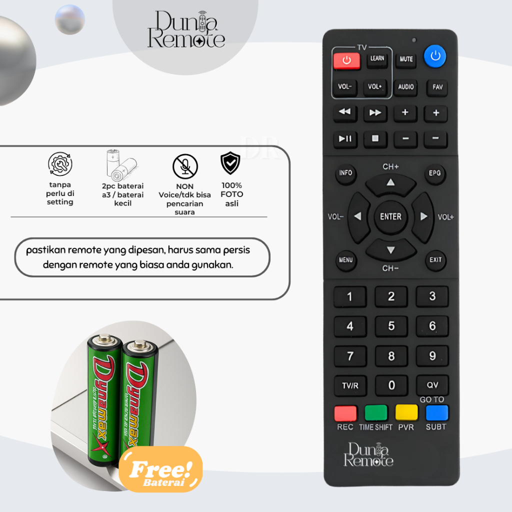 Remot Remote STB POLYTRON POLY-105 DVB T2 set top Box POLYTRON PDV 600 PDV 610