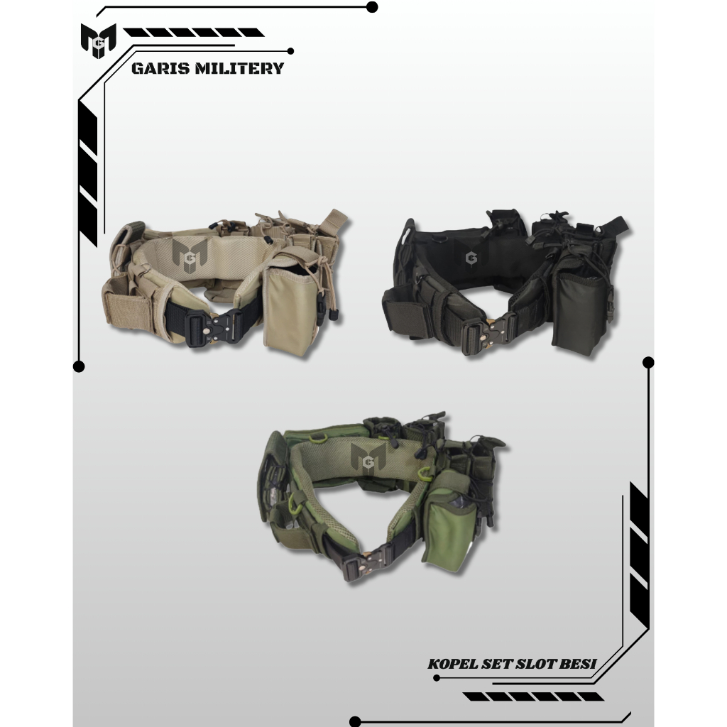 TERBARU Kopel Set Tactical | Kopel Set Lengkap | Kopel Set Full Aksesoris | Kopel Set TNI | Kopelset