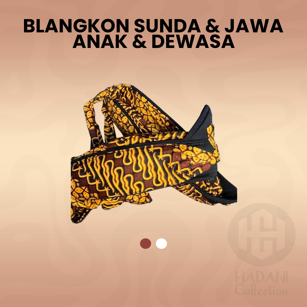 Blangkon Sunda & Jawa / Ikat Kepala Sunda, Blangkon Batik Anak & Dewasa