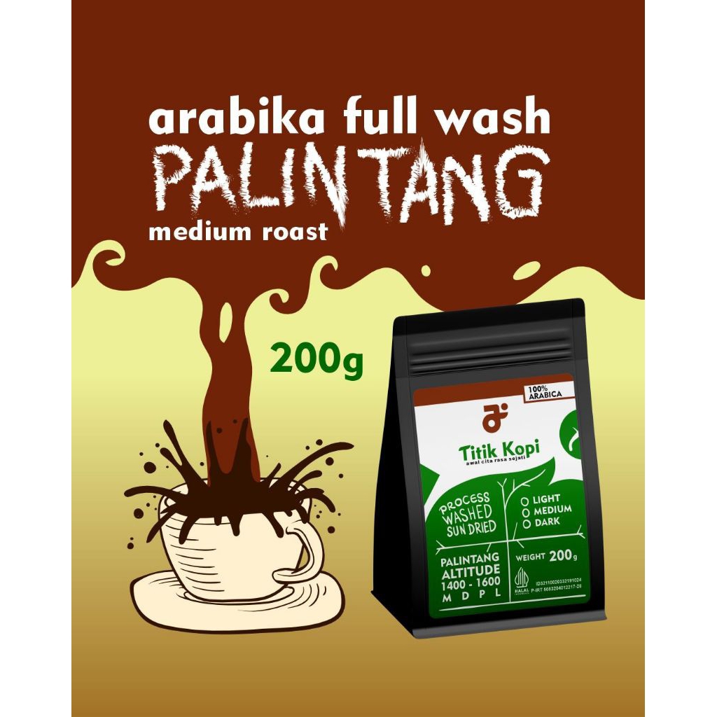 

​Titik Kopi - Arabika Full Wash PALINTANG (200g)