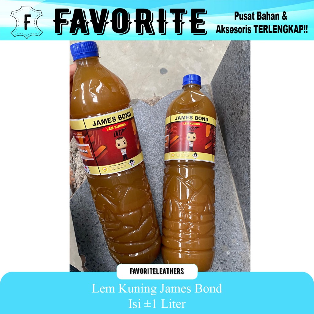Lem Kuning Aibon | JAMES BOND Ecer Perekat Serbaguna  | Glue | Sepatu | Sandal | Jok | TAS 1,5 LITER